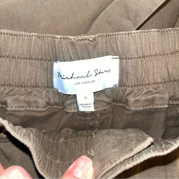 Michael Stars Kenya Cotton Twill High Rise Wide Leg Pant - Picture 12 of 14